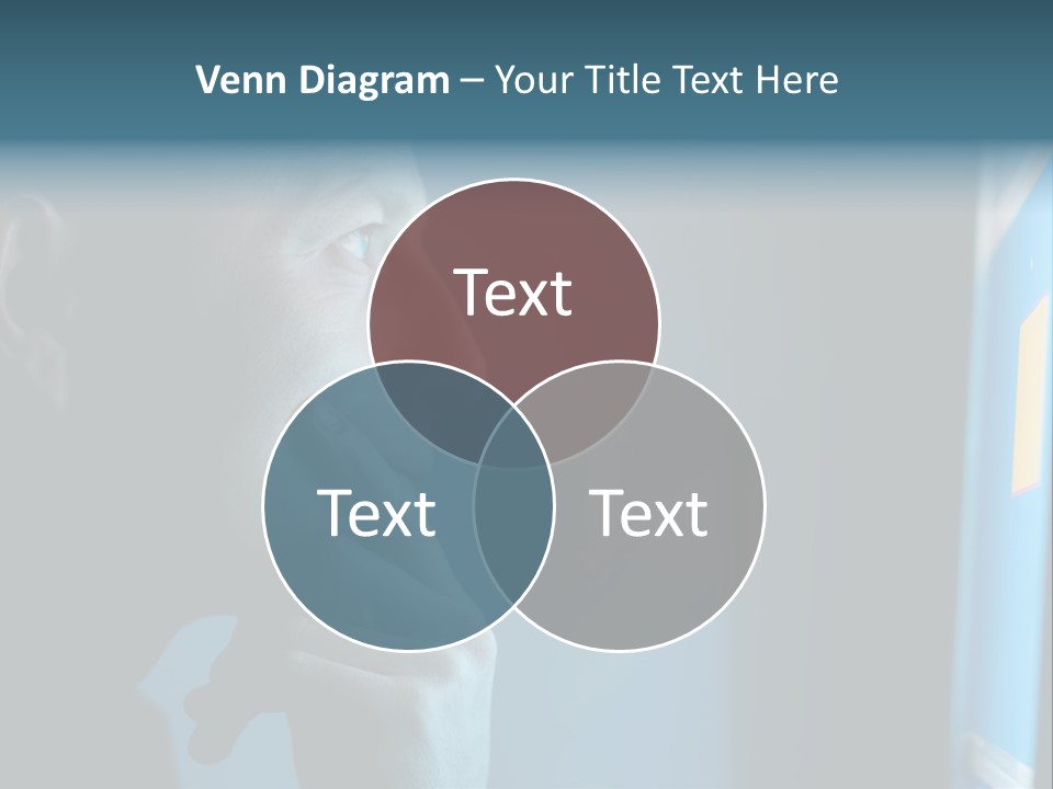 Man Working At Night PowerPoint Template