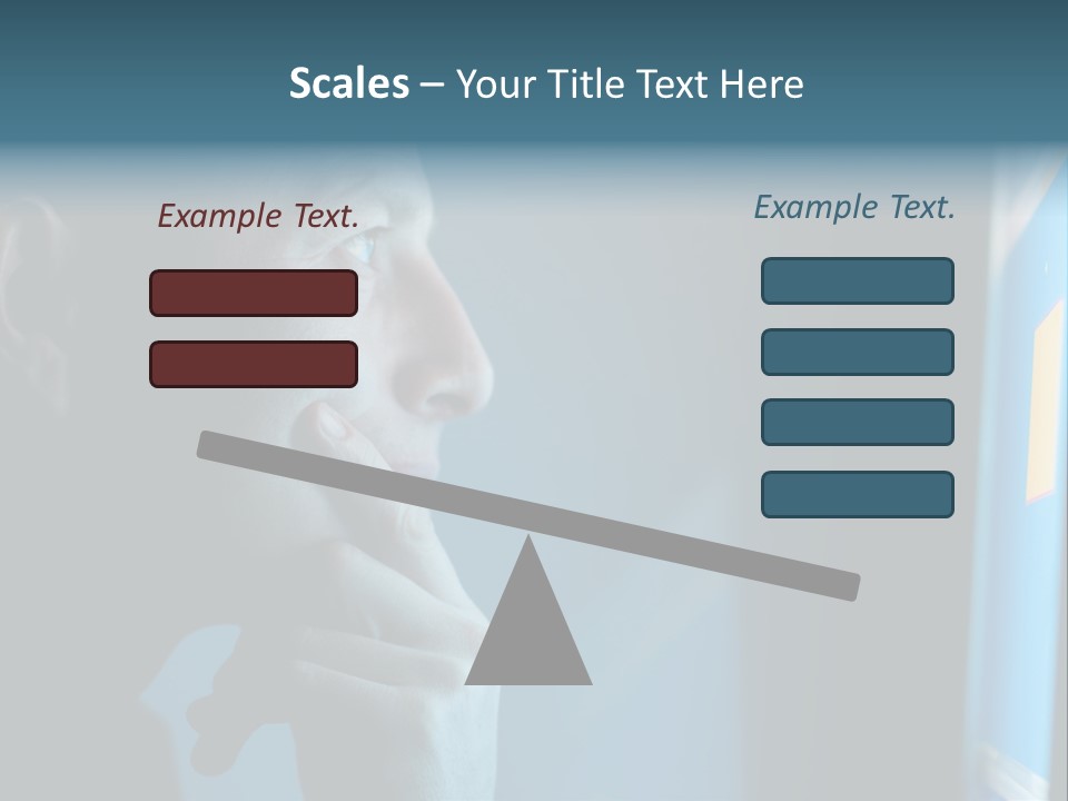 Man Working At Night PowerPoint Template