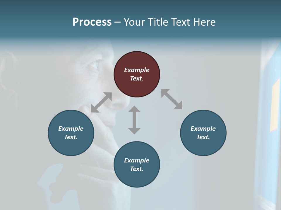 Man Working At Night PowerPoint Template