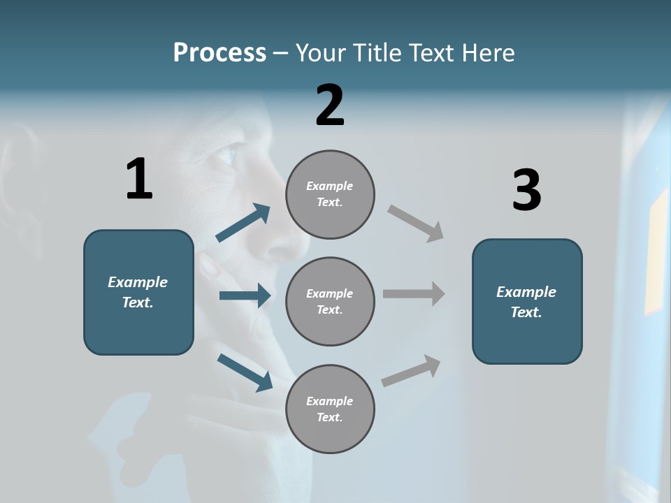 Man Working At Night PowerPoint Template