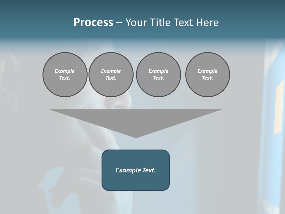 Man Working At Night PowerPoint Template