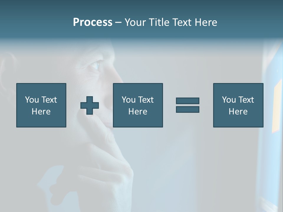 Man Working At Night PowerPoint Template