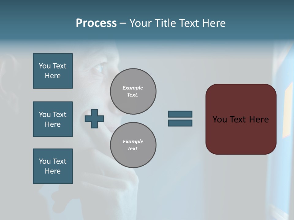 Man Working At Night PowerPoint Template