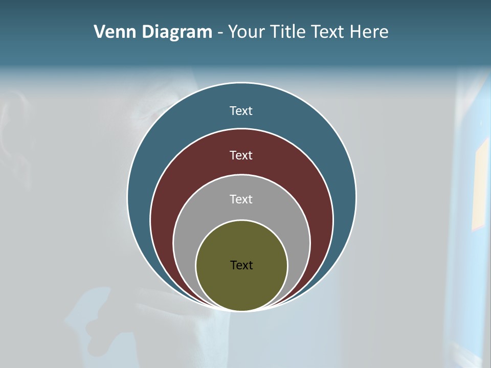 Man Working At Night PowerPoint Template