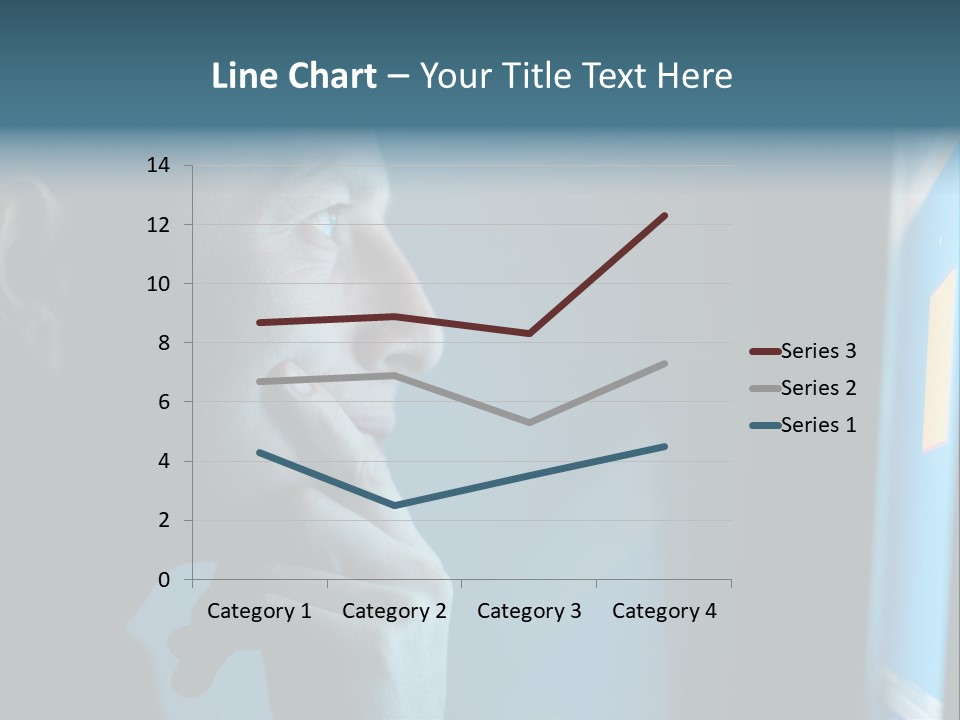 Man Working At Night PowerPoint Template