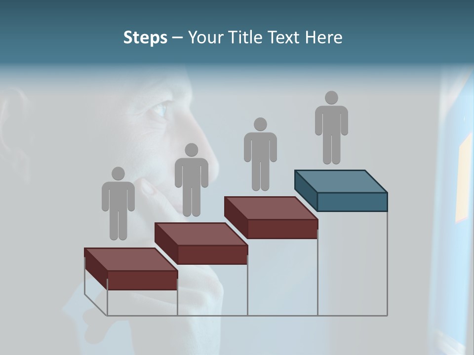 Man Working At Night PowerPoint Template