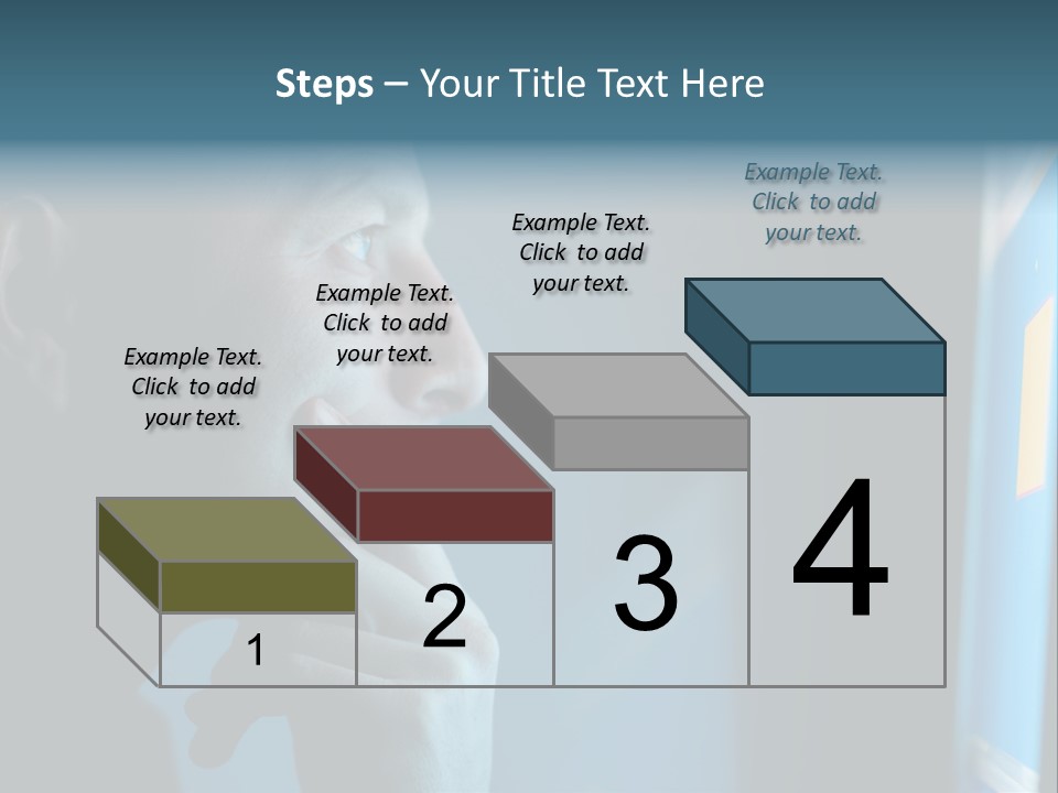 Man Working At Night PowerPoint Template