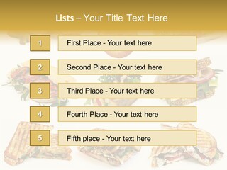 Baguette Sandwich PowerPoint Template