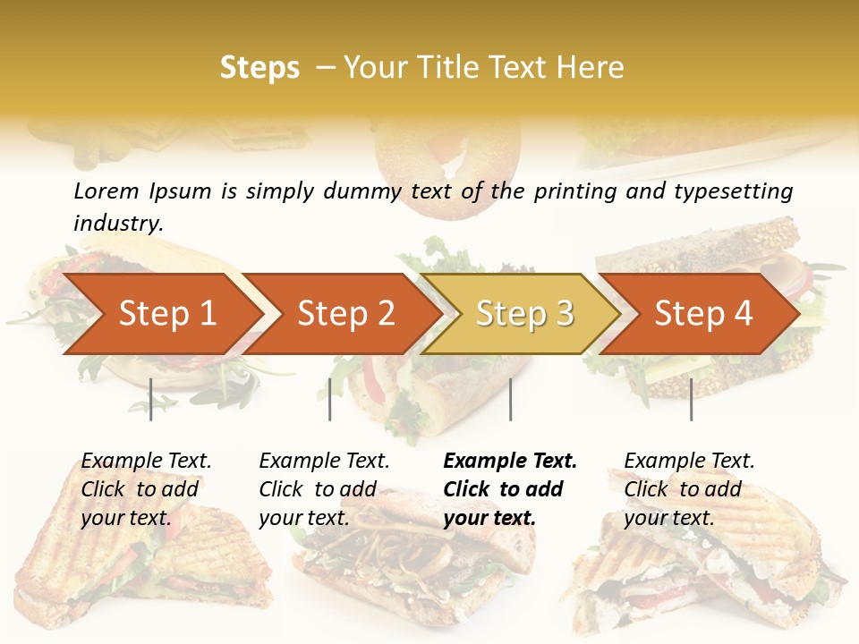 Baguette Sandwich PowerPoint Template