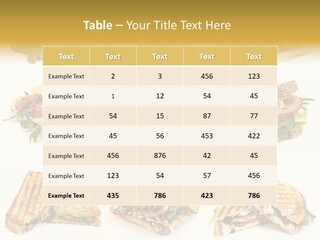 Baguette Sandwich PowerPoint Template