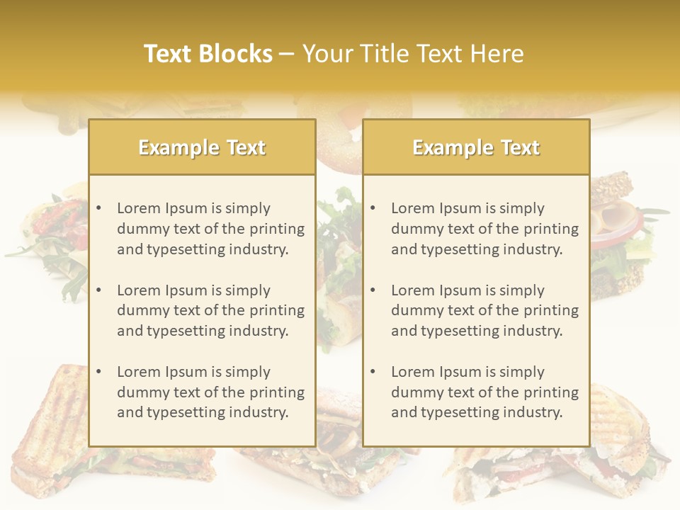 Baguette Sandwich PowerPoint Template