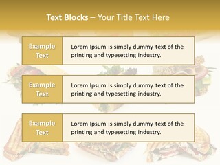 Baguette Sandwich PowerPoint Template