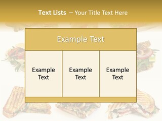 Baguette Sandwich PowerPoint Template