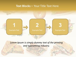 Baguette Sandwich PowerPoint Template