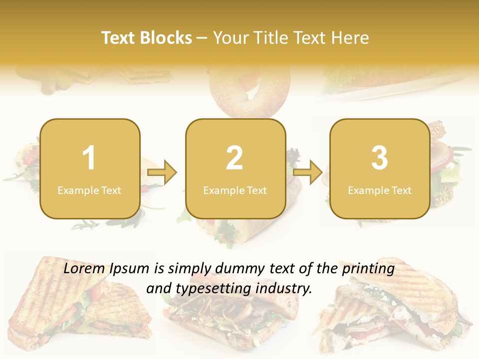 Baguette Sandwich PowerPoint Template