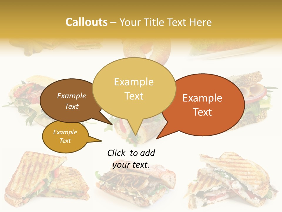 Baguette Sandwich PowerPoint Template
