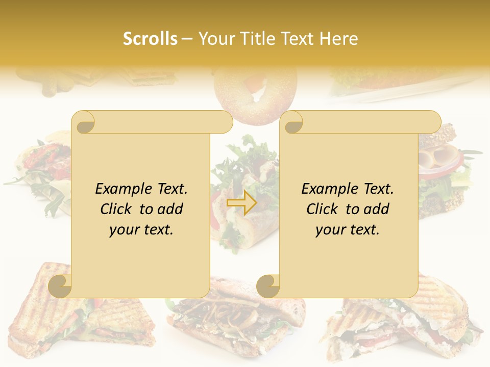 Baguette Sandwich PowerPoint Template