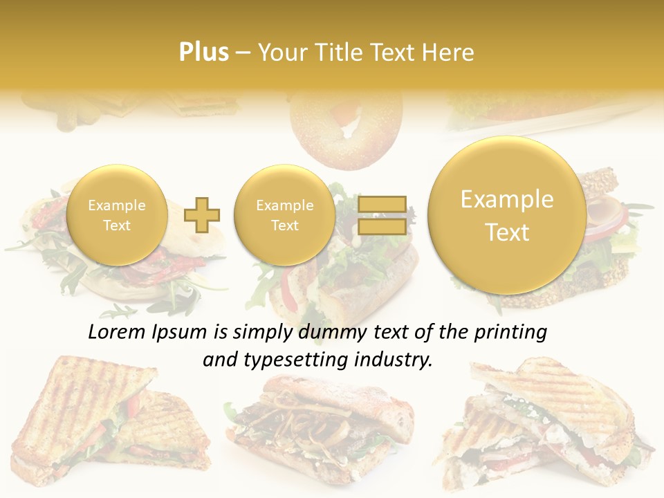 Baguette Sandwich PowerPoint Template