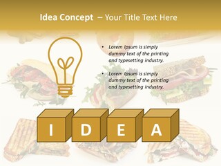 Baguette Sandwich PowerPoint Template