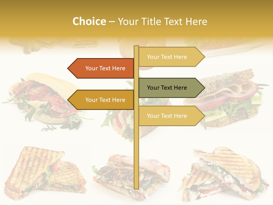 Baguette Sandwich PowerPoint Template