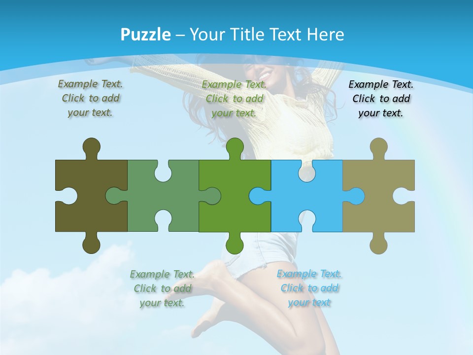 Jumping For Joy PowerPoint Template