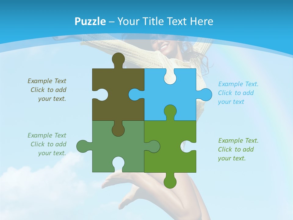 Jumping For Joy PowerPoint Template