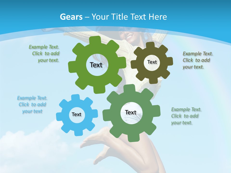 Jumping For Joy PowerPoint Template