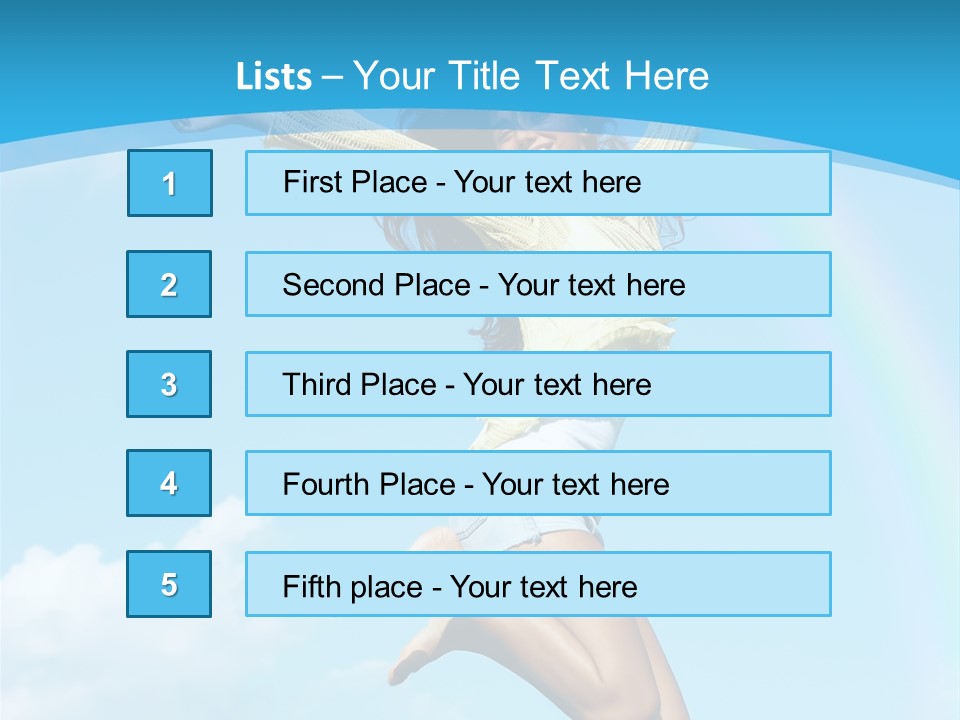Jumping For Joy PowerPoint Template
