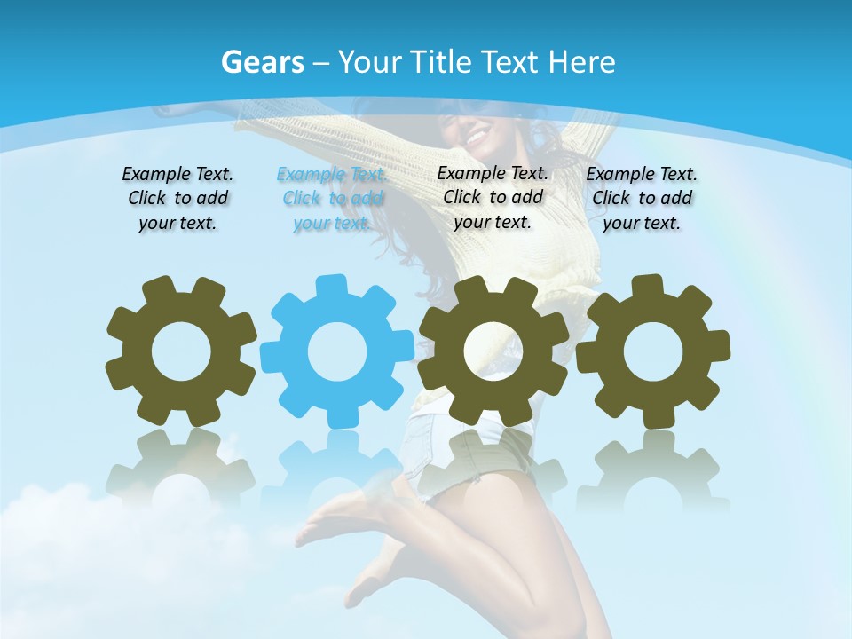 Jumping For Joy PowerPoint Template