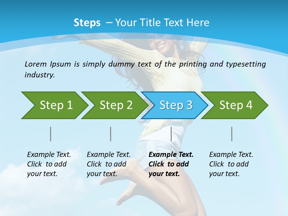 Jumping For Joy PowerPoint Template