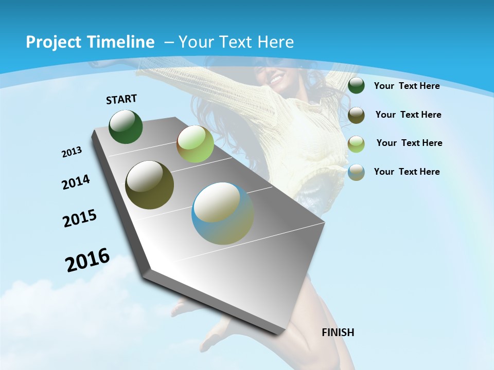 Jumping For Joy PowerPoint Template
