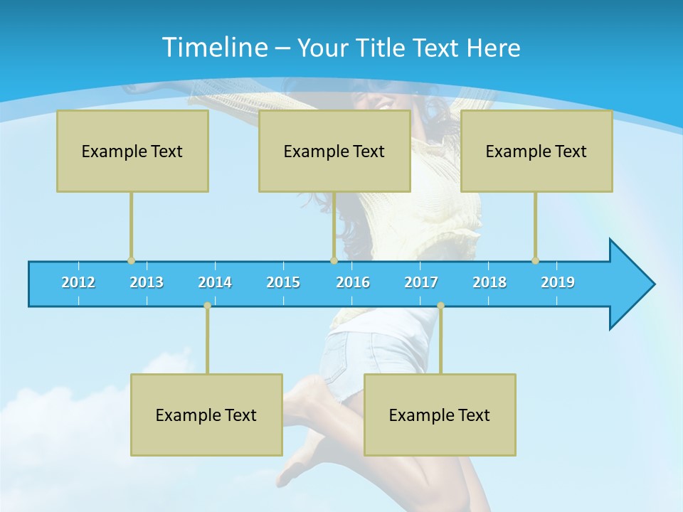 Jumping For Joy PowerPoint Template
