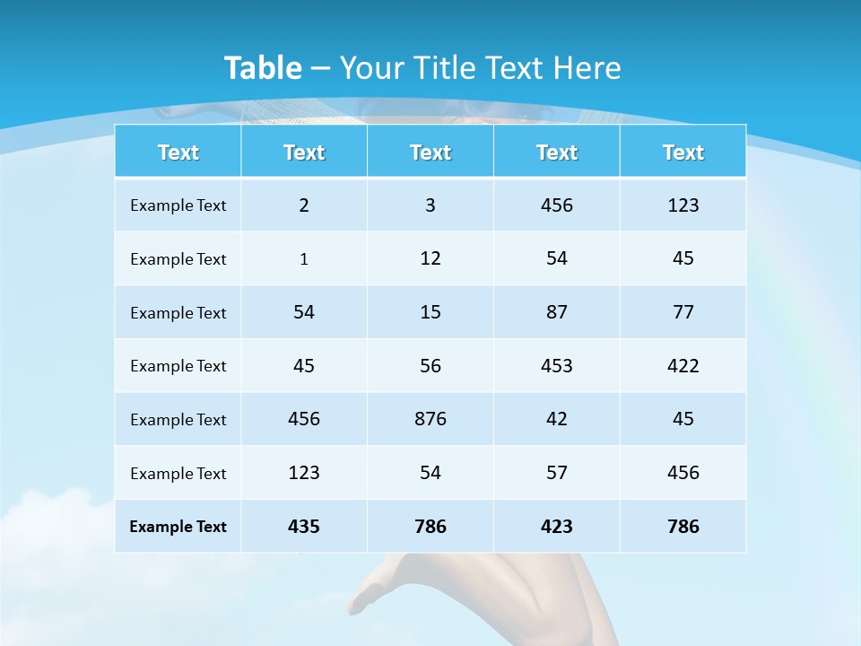 Jumping For Joy PowerPoint Template