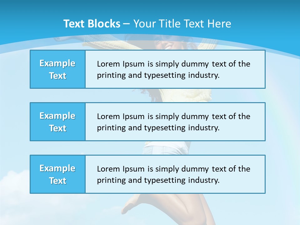 Jumping For Joy PowerPoint Template