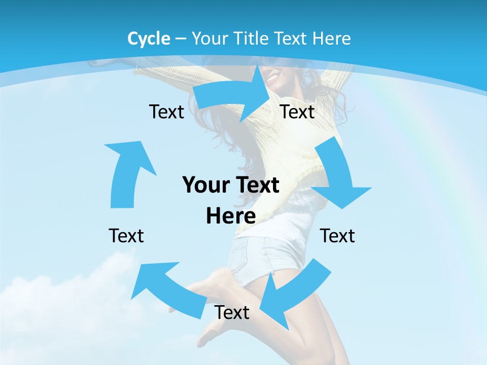 Jumping For Joy PowerPoint Template