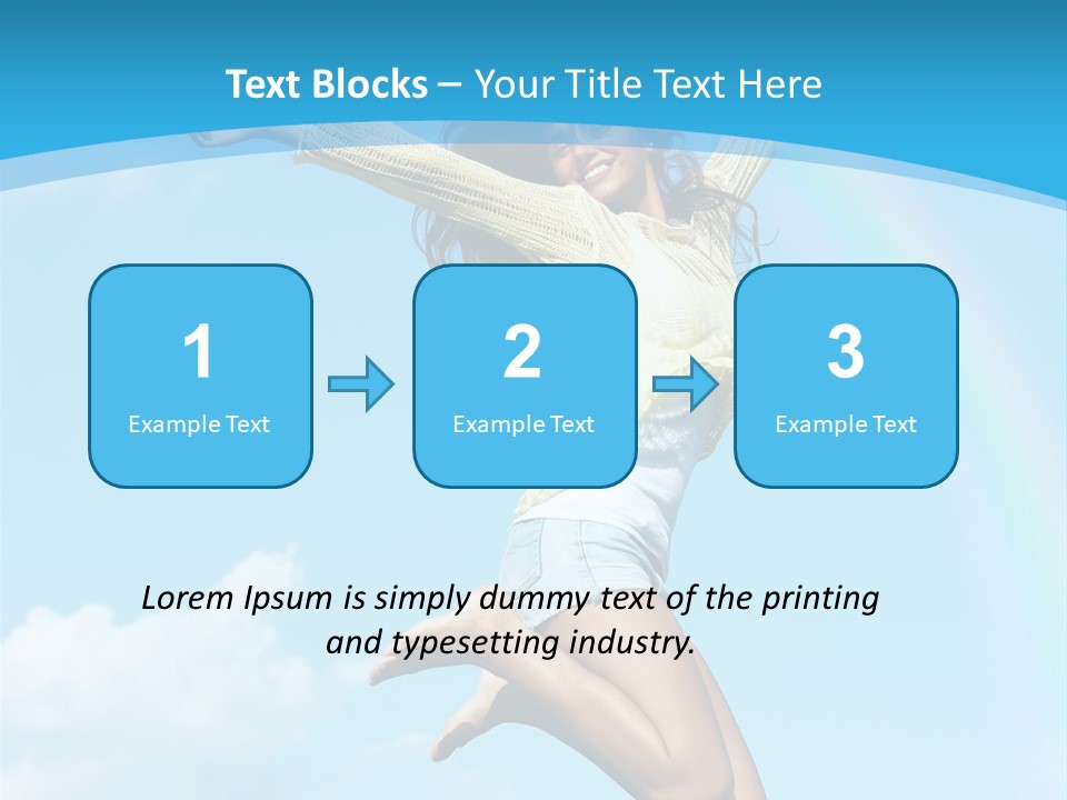 Jumping For Joy PowerPoint Template