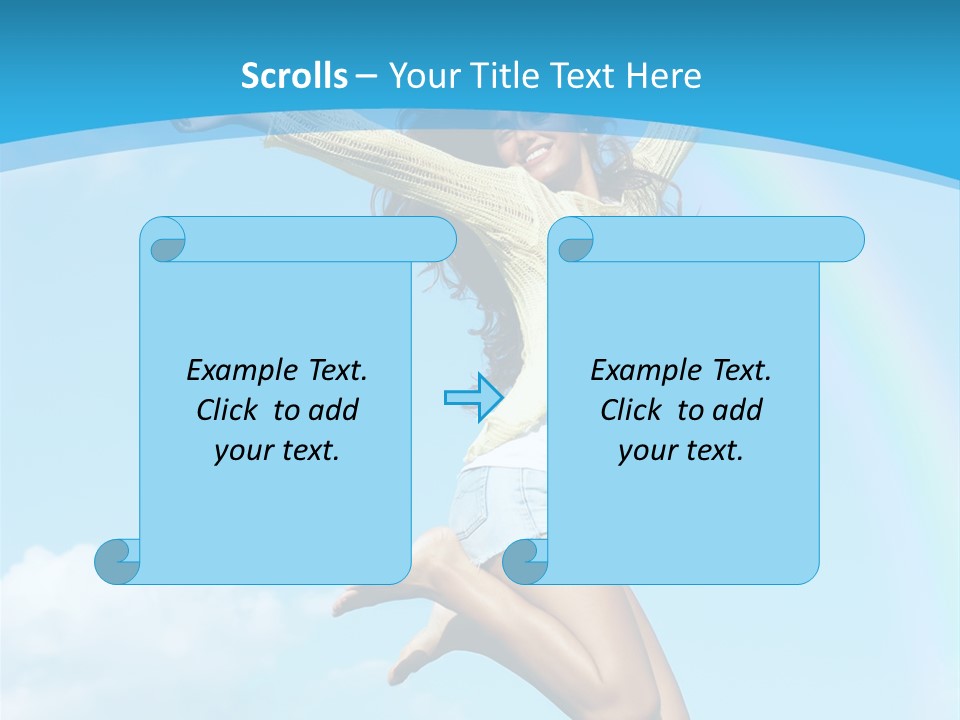 Jumping For Joy PowerPoint Template