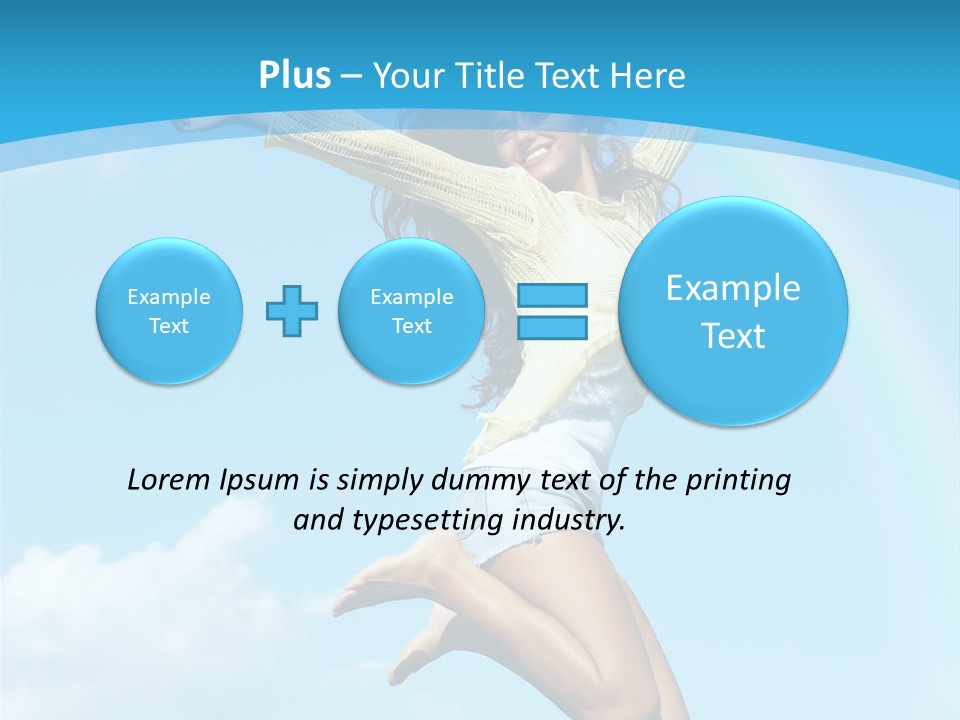 Jumping For Joy PowerPoint Template