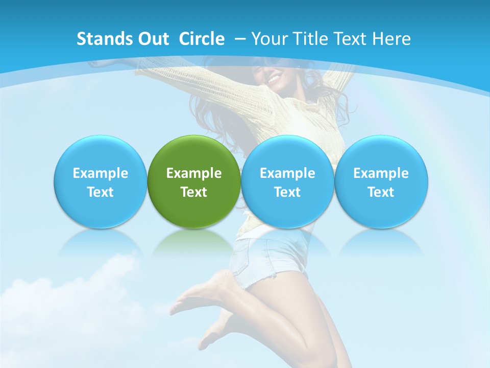 Jumping For Joy PowerPoint Template