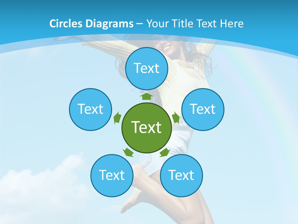 Jumping For Joy PowerPoint Template