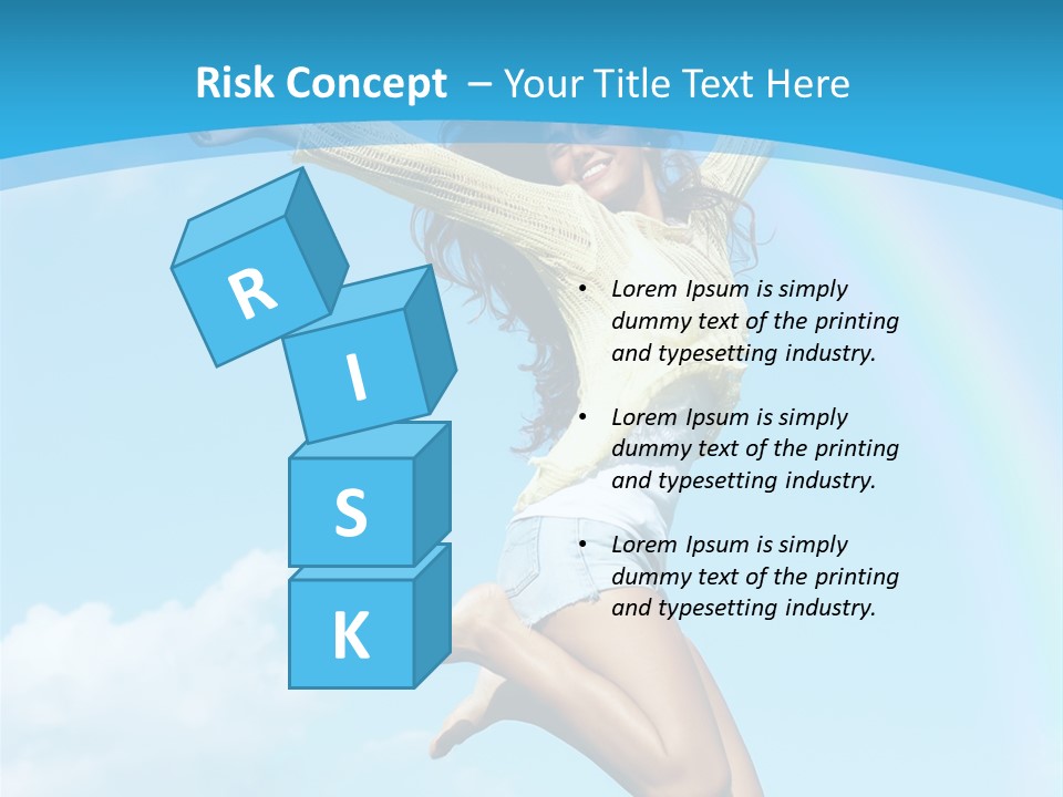 Jumping For Joy PowerPoint Template