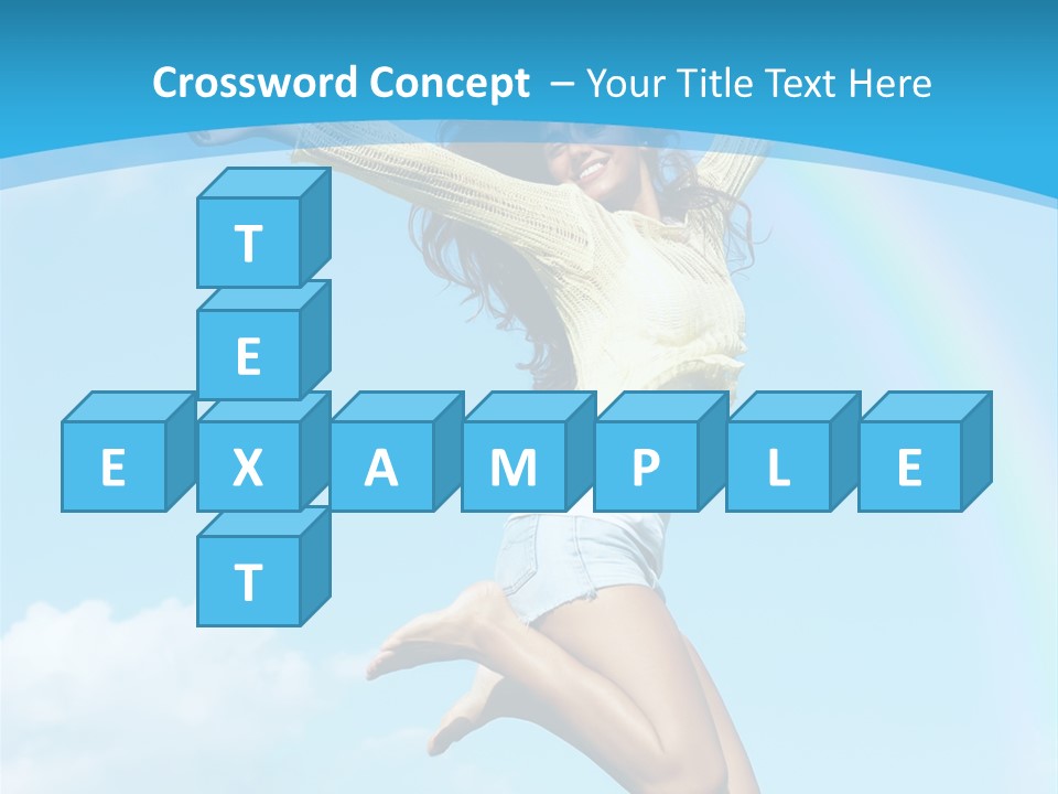 Jumping For Joy PowerPoint Template