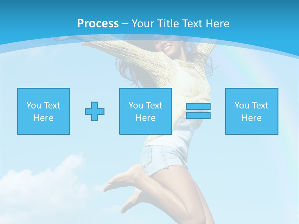 Jumping For Joy PowerPoint Template