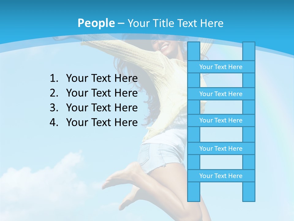 Jumping For Joy PowerPoint Template