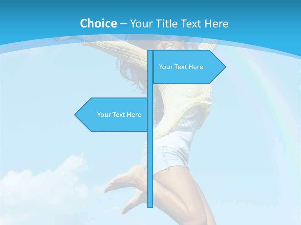 Jumping For Joy PowerPoint Template