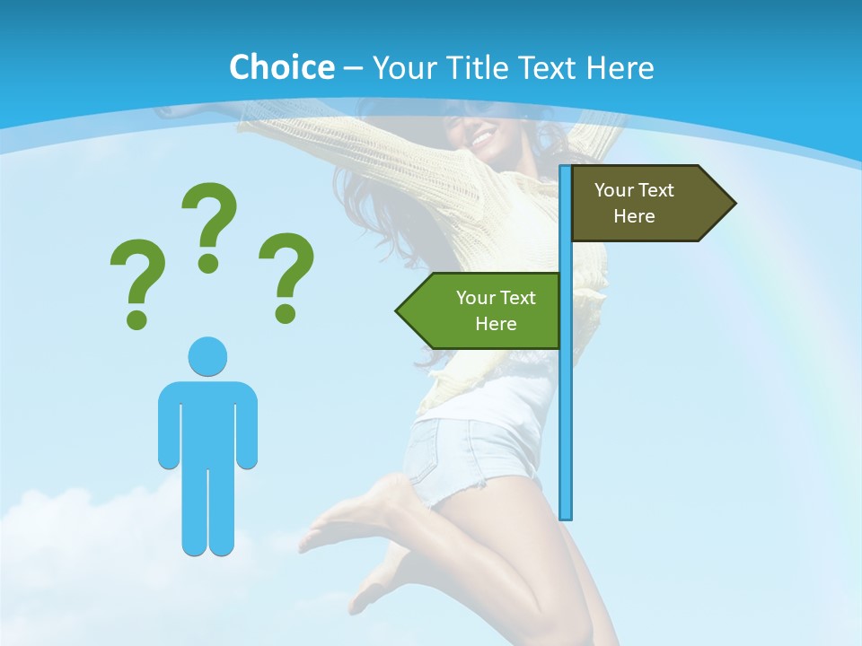 Jumping For Joy PowerPoint Template