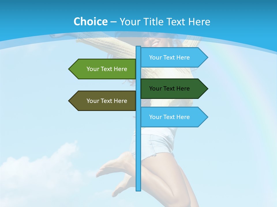 Jumping For Joy PowerPoint Template