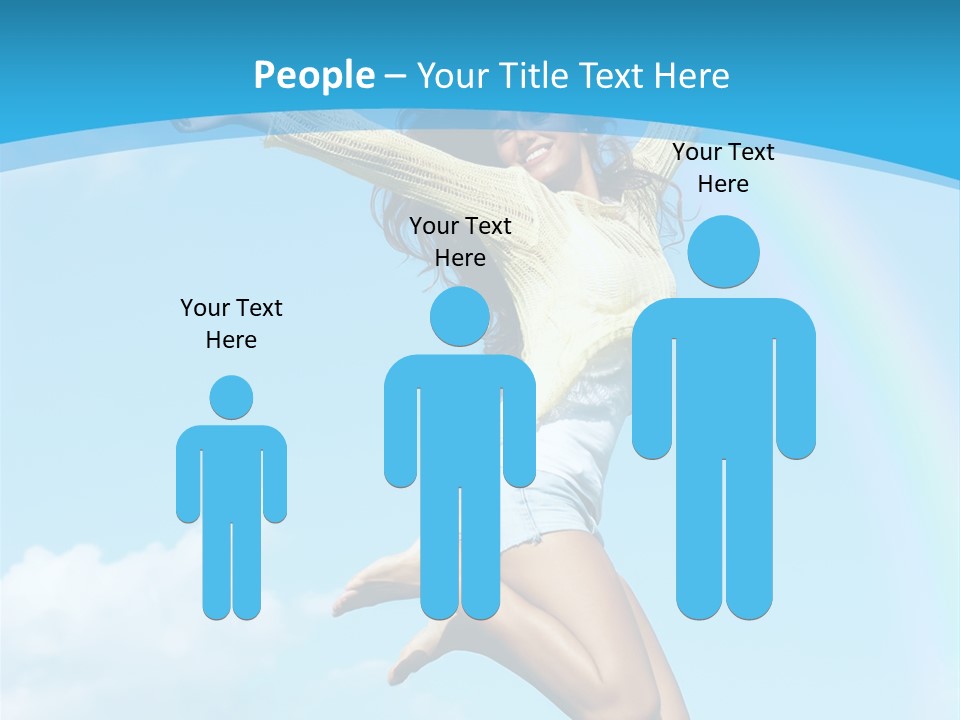 Jumping For Joy PowerPoint Template
