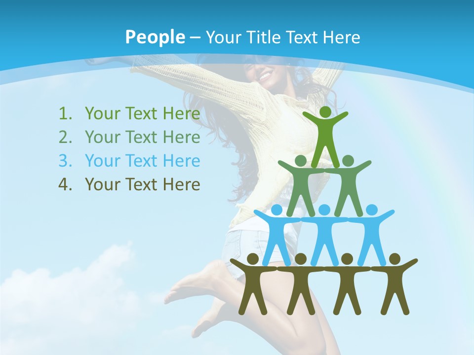 Jumping For Joy PowerPoint Template