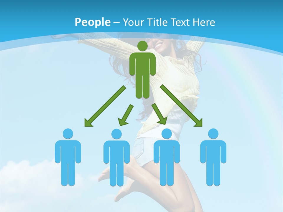 Jumping For Joy PowerPoint Template